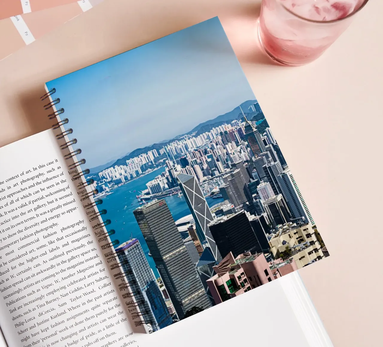 Hongkong view from the Peak spiral notebook by Mathias Remmling Photography