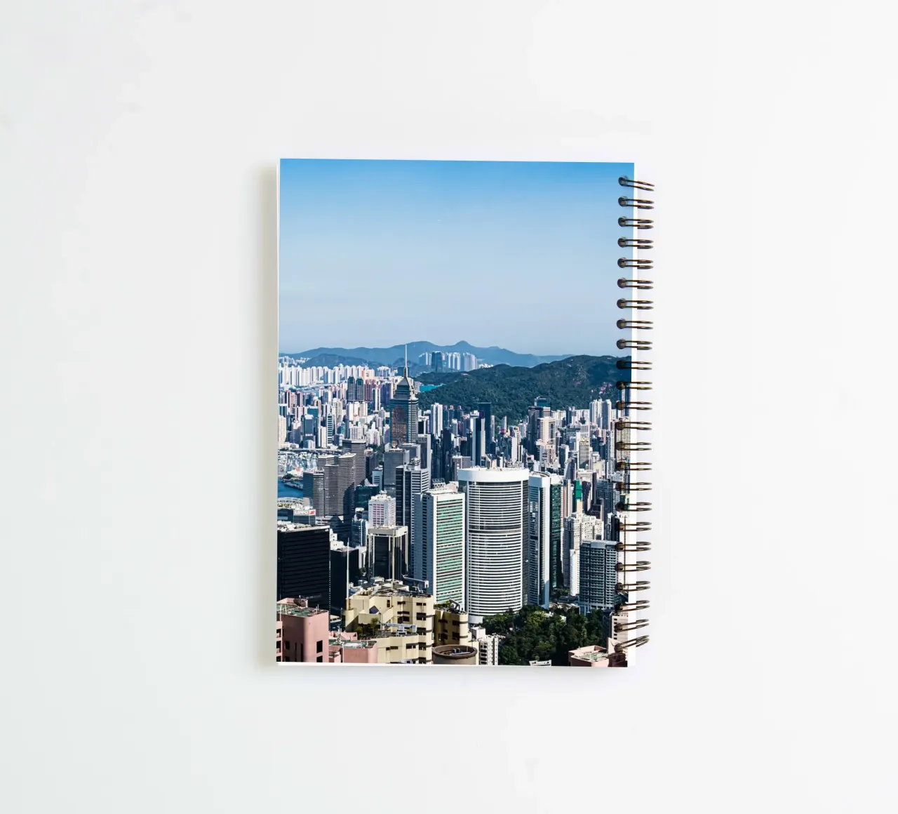 Hongkong view from the Peak spiral notebook by Mathias Remmling Photography