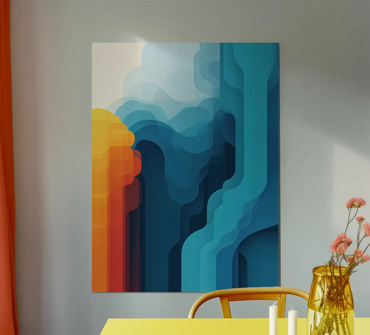 Digitalized landscape poster by Little Things