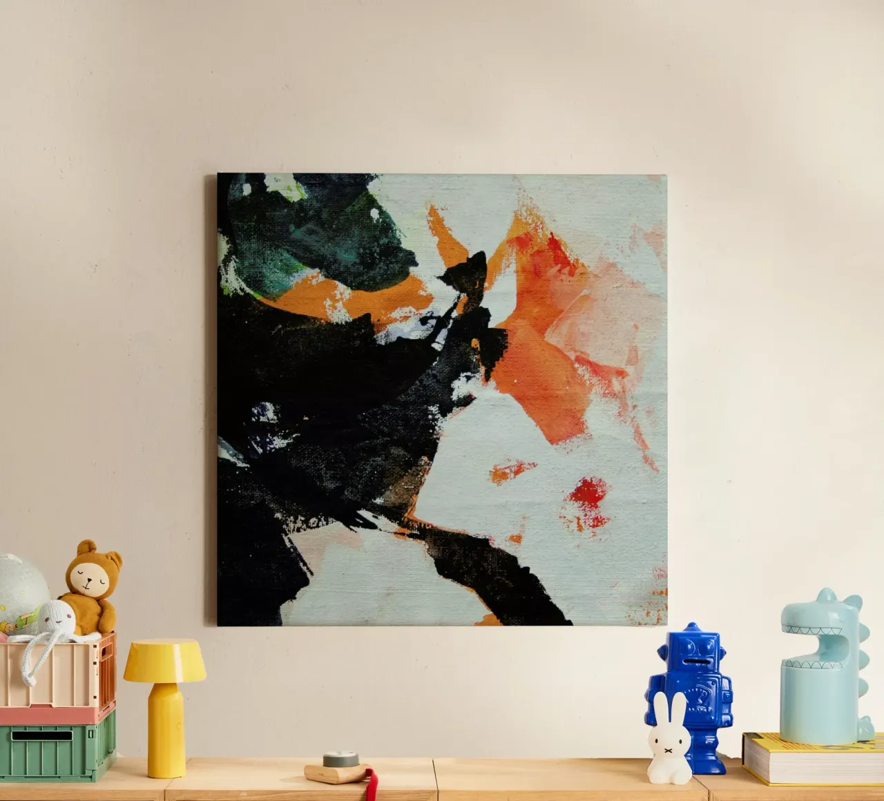 Melt Series 05 canvas met Baklijst van Mala Alani
