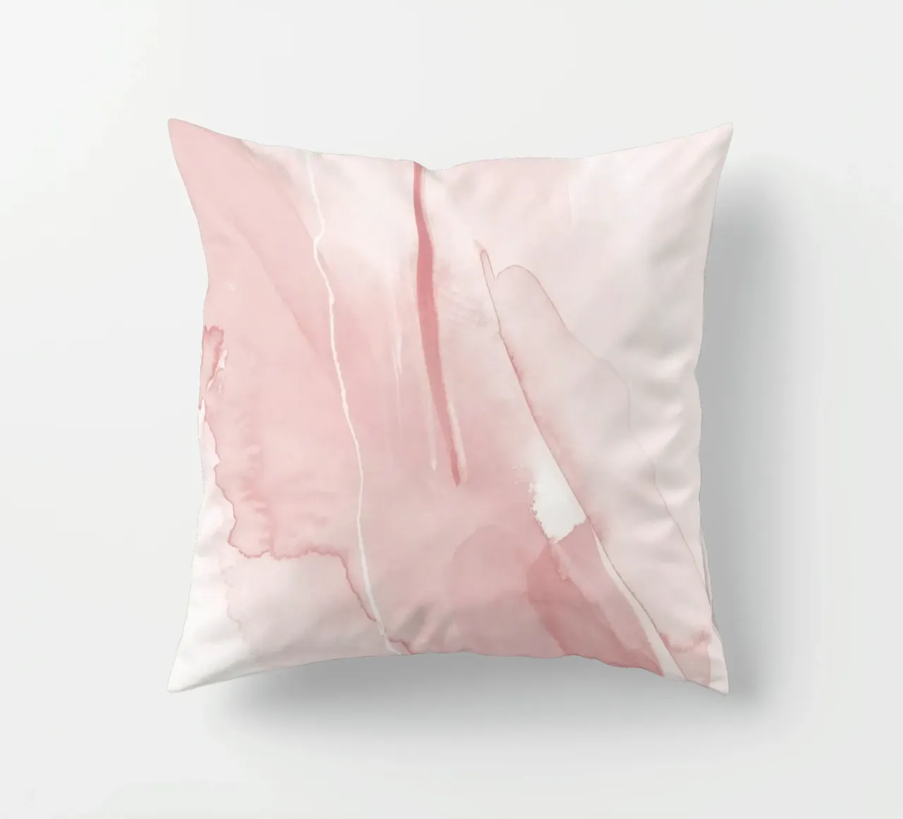 Pennellate toni rosa 1 cuscino da NouveauPrints
