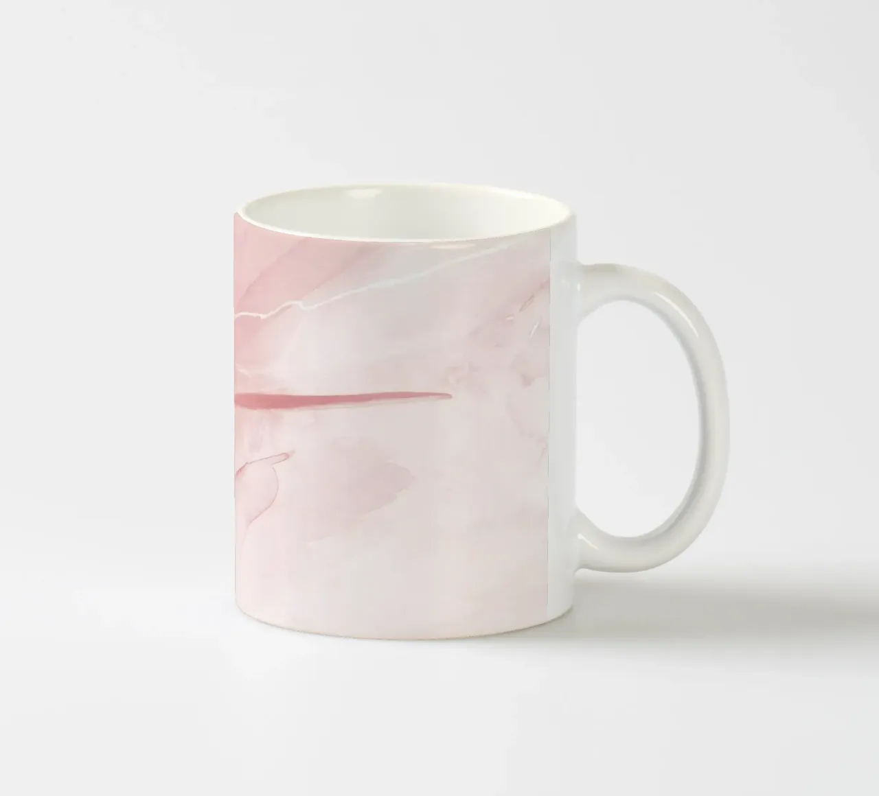 Coups de pinceau tons roses 1 mug en céramique de NouveauPrints