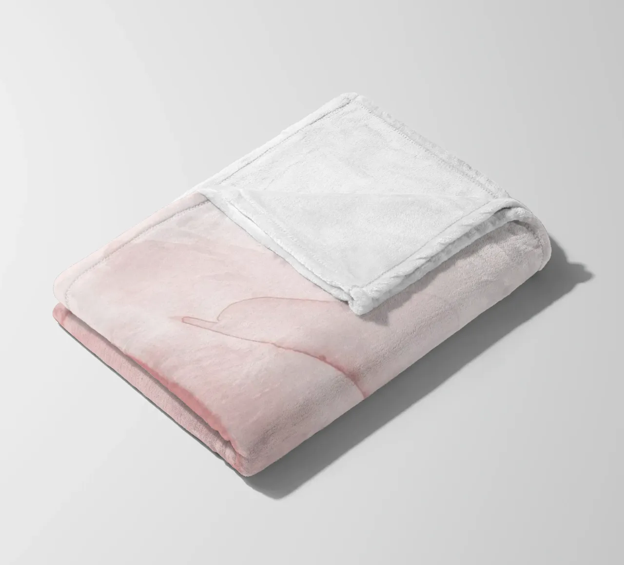 Pennellate toni rosa 1 coperta in pile da NouveauPrints