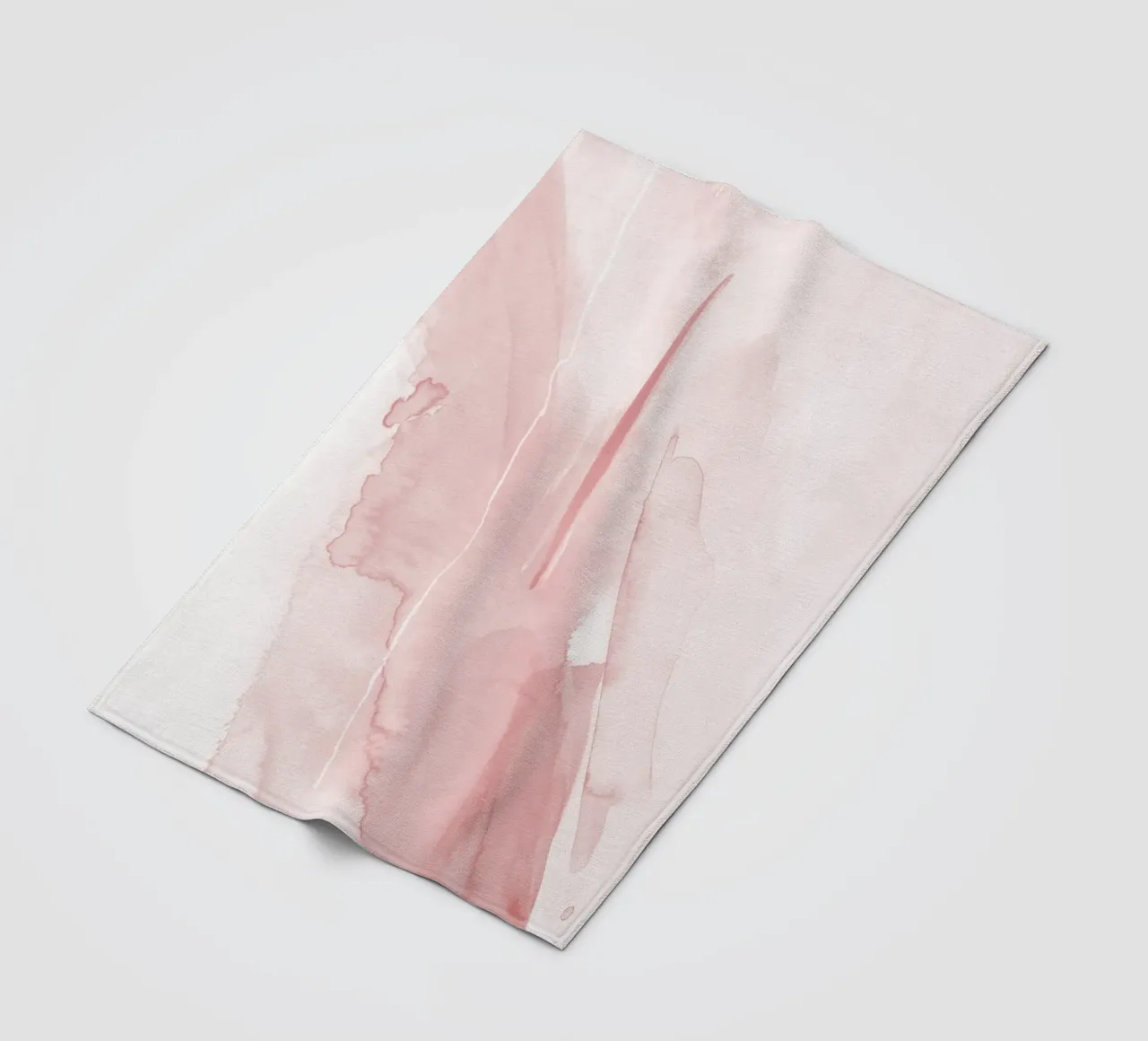 Pennellate toni rosa 1 coperta in pile da NouveauPrints