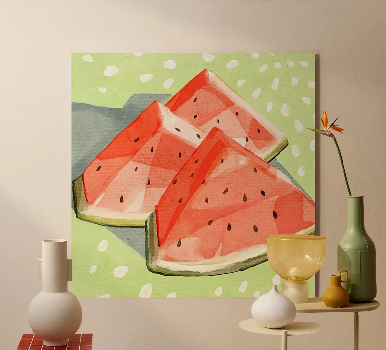 Pastèque plexiglas de Katie O'Shea