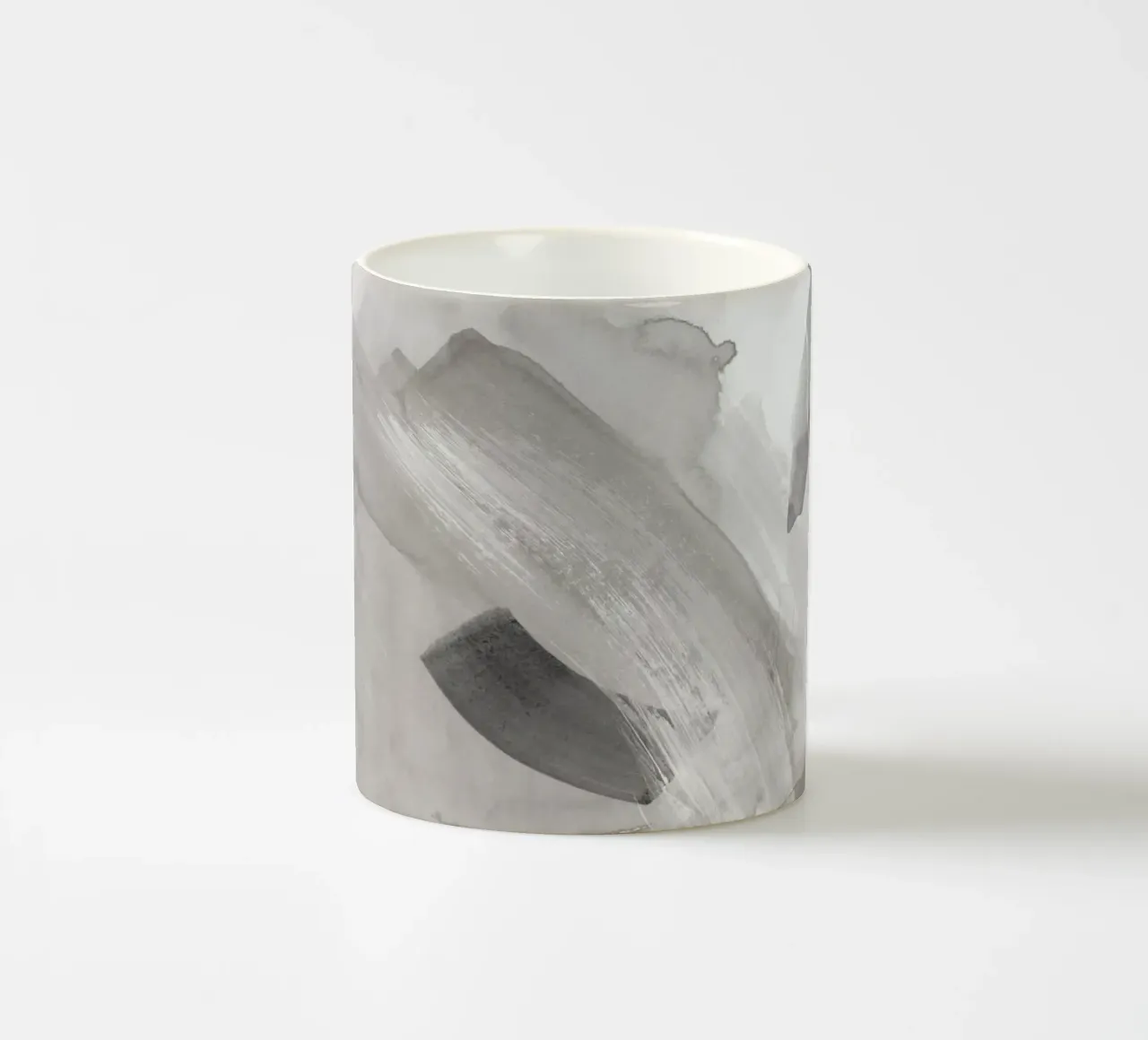 Pennellate toni di grigio 2 tazza in ceramica da NouveauPrints