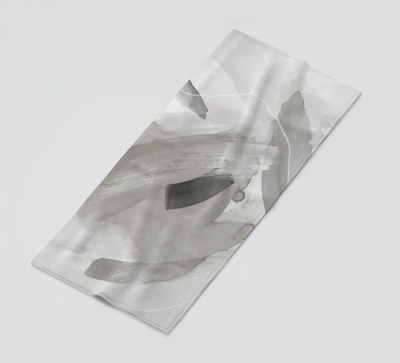 Pennellate toni di grigio 2 telo mare da NouveauPrints