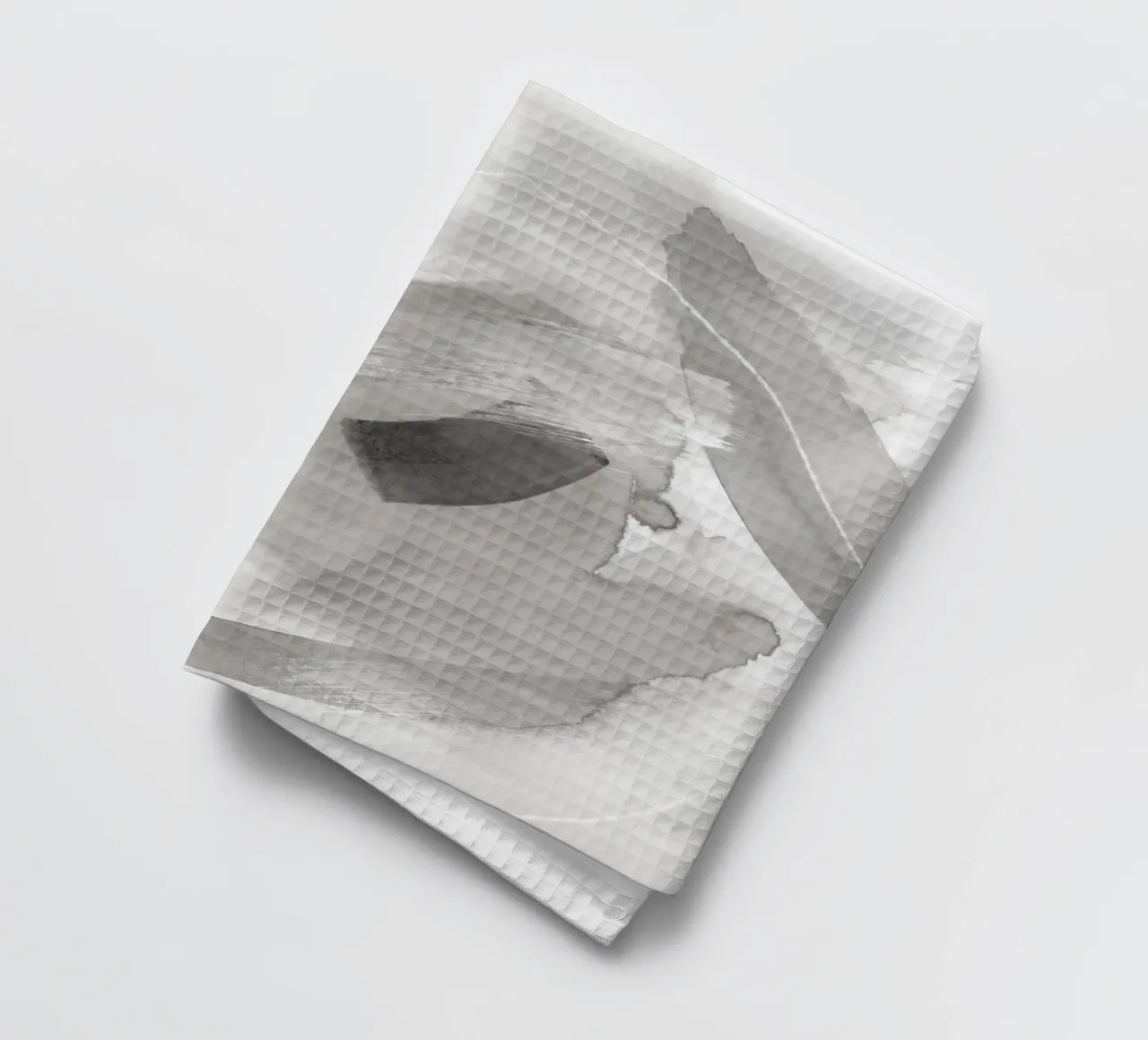 Pennellate toni di grigio 2 canovaccio da cucina da NouveauPrints
