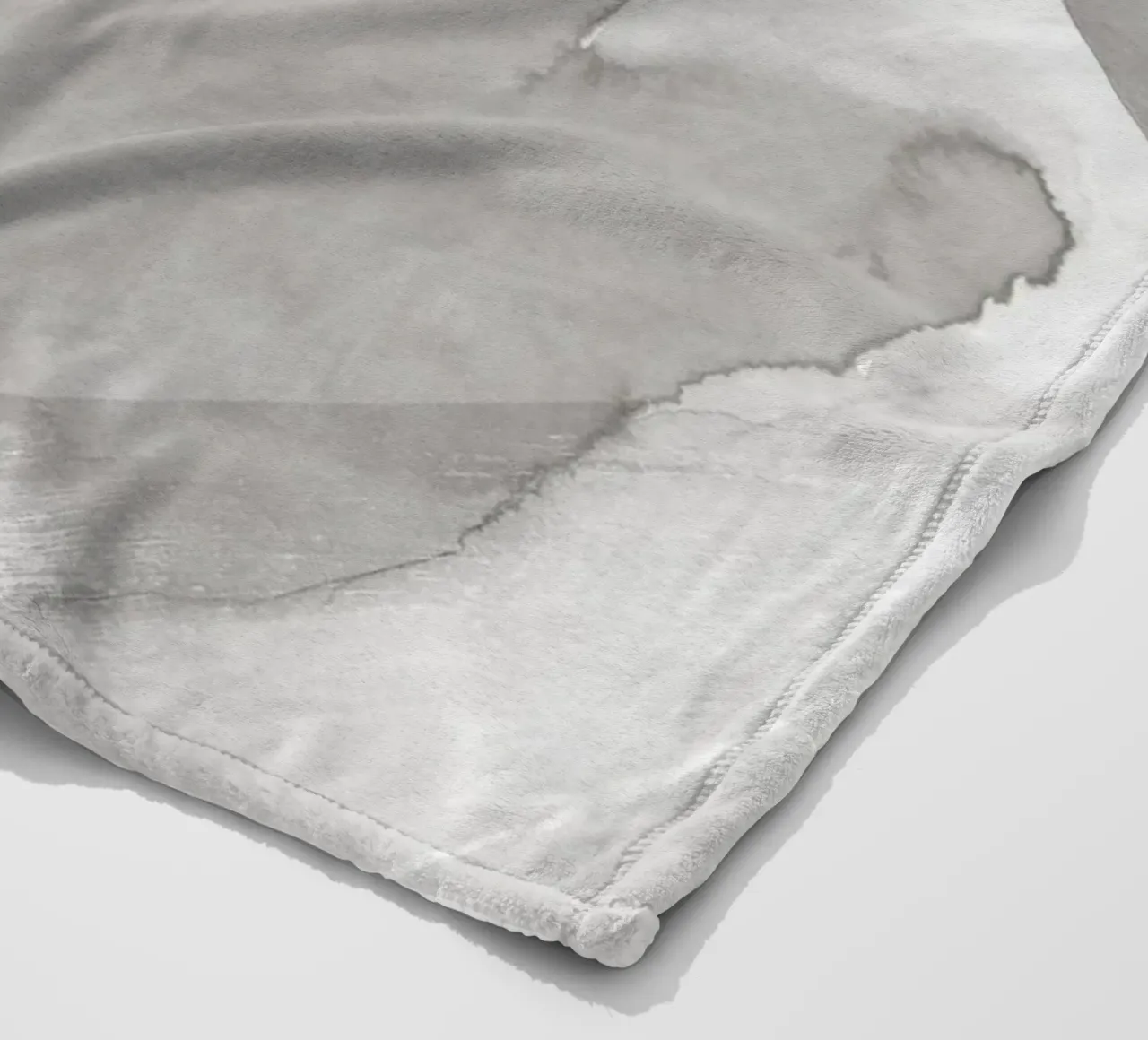 Pennellate toni di grigio 2 coperta in pile da NouveauPrints