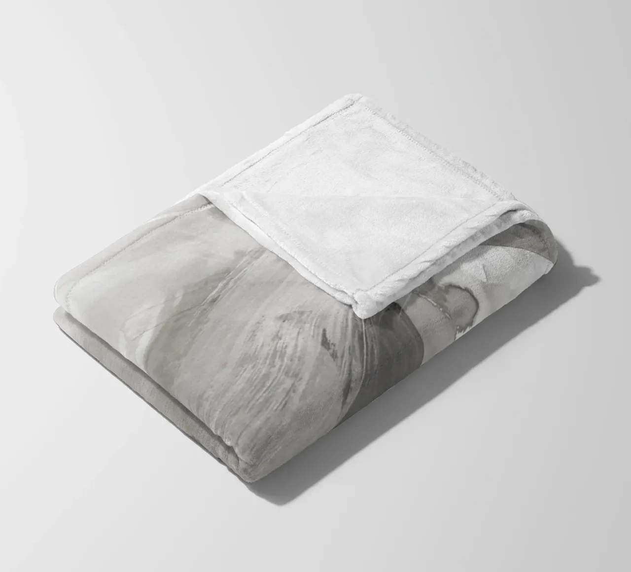 Pennellate toni di grigio 2 coperta in pile da NouveauPrints