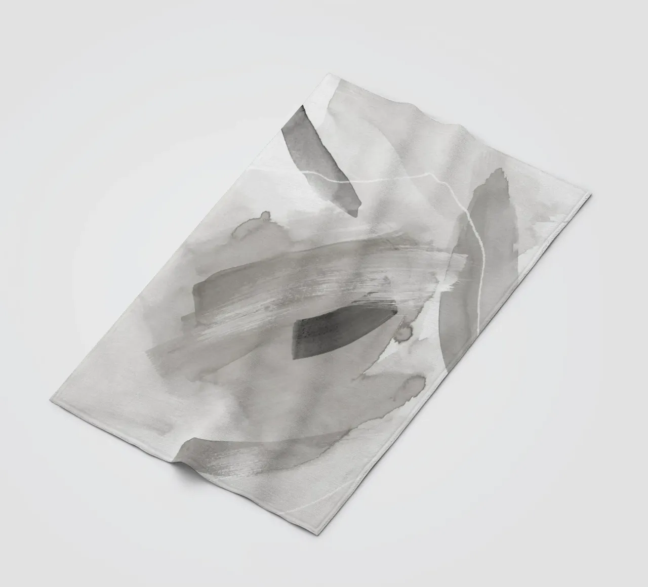 Pennellate toni di grigio 2 coperta in pile da NouveauPrints