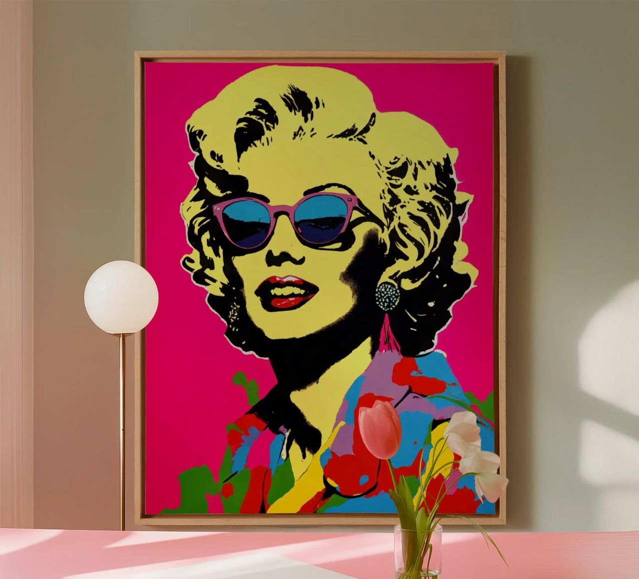 Dame in Rosa Leinwand von Eni Brandon