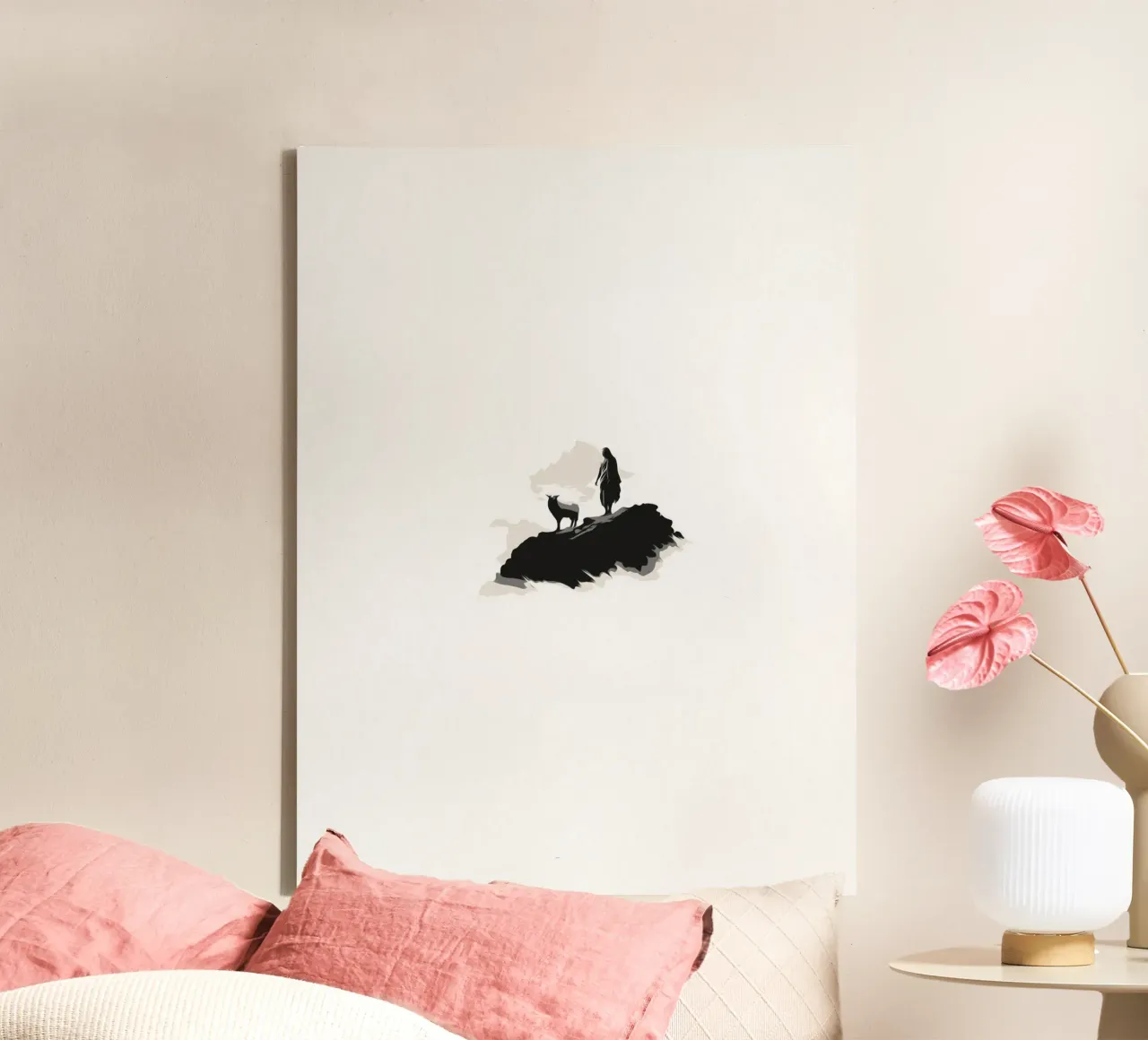 good shepherd tela con Cornice a cassetta da ramosashop