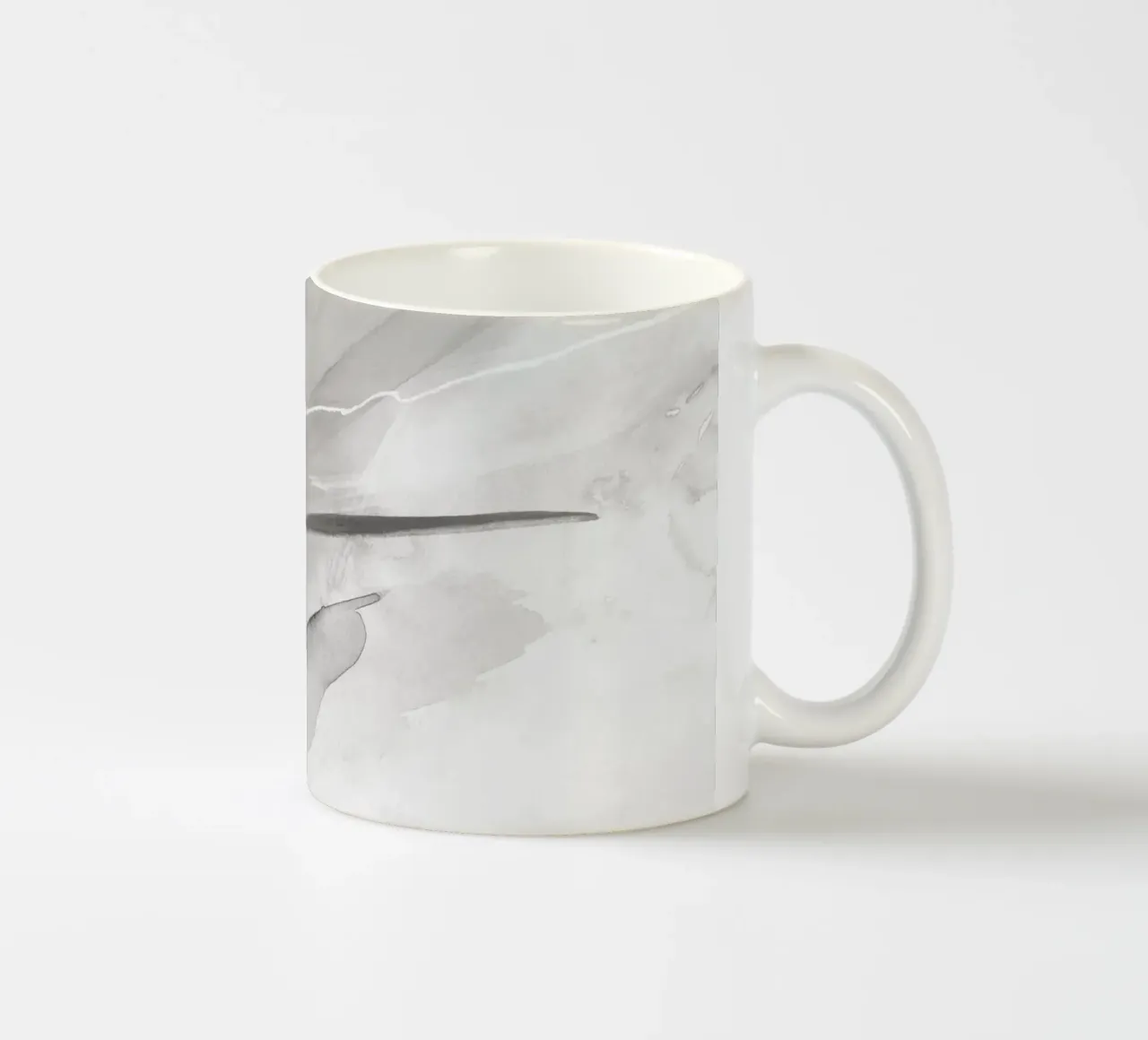 Pennellate toni di grigio 1 tazza in ceramica da NouveauPrints