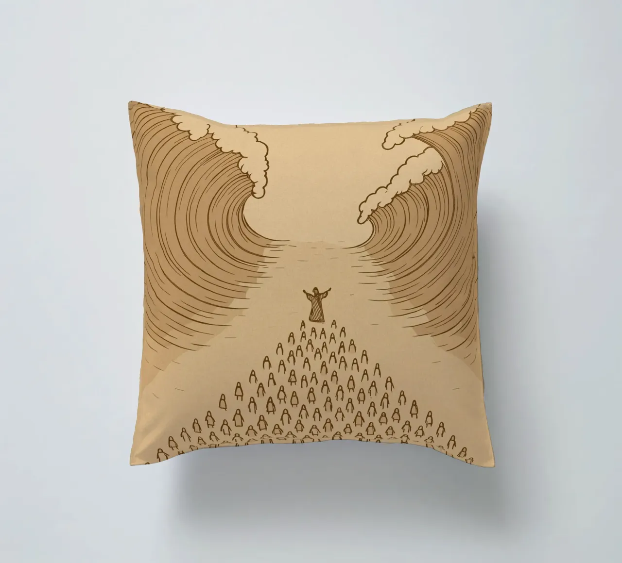 sea parting cuscino da ramosashop