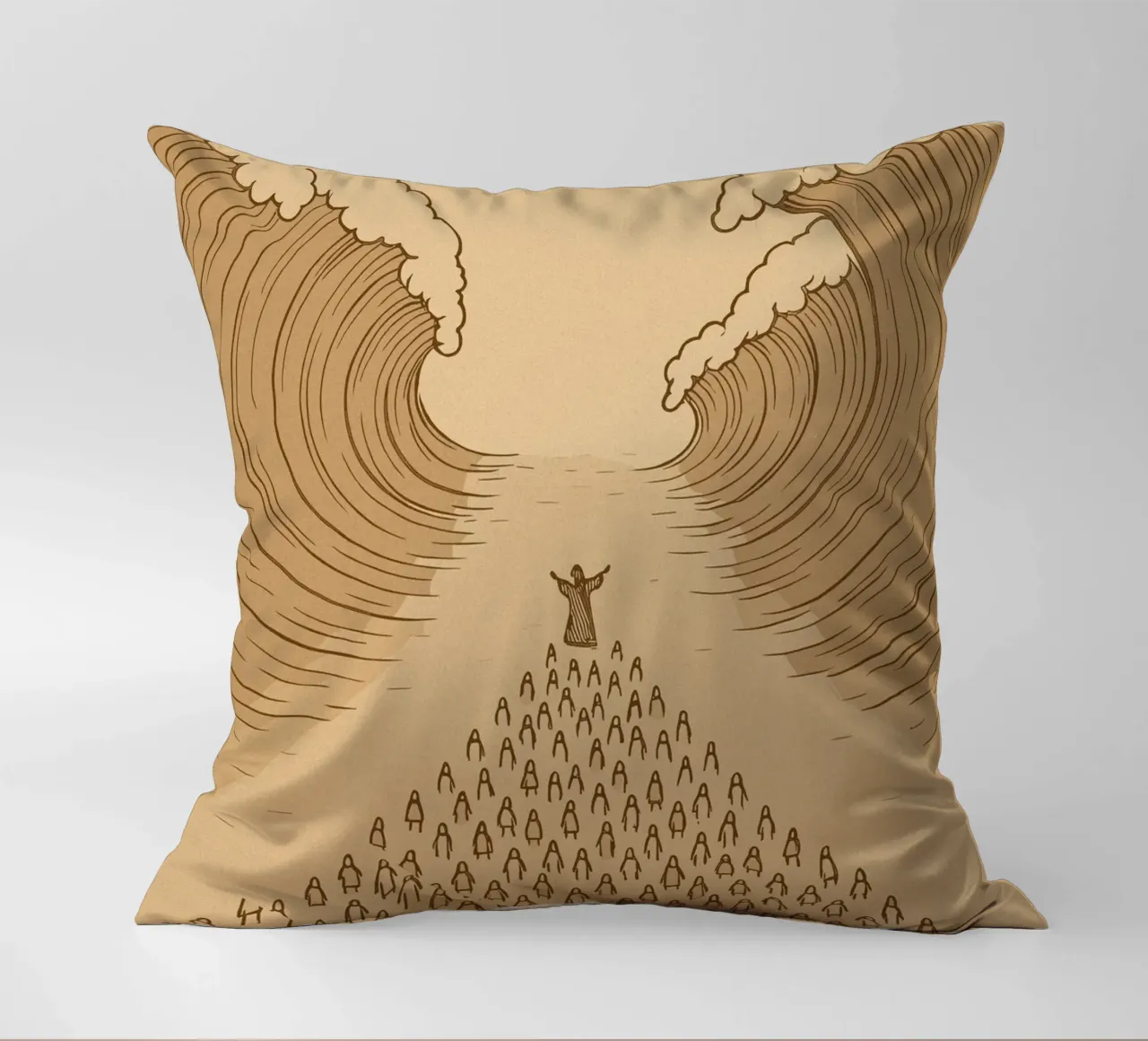 sea parting cuscino da ramosashop