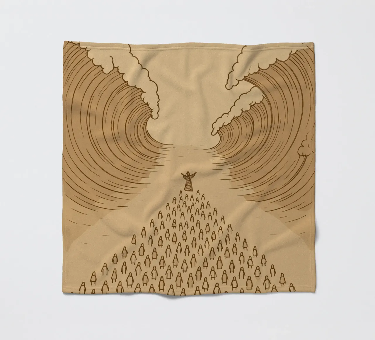 sea parting coperta in pile da ramosashop