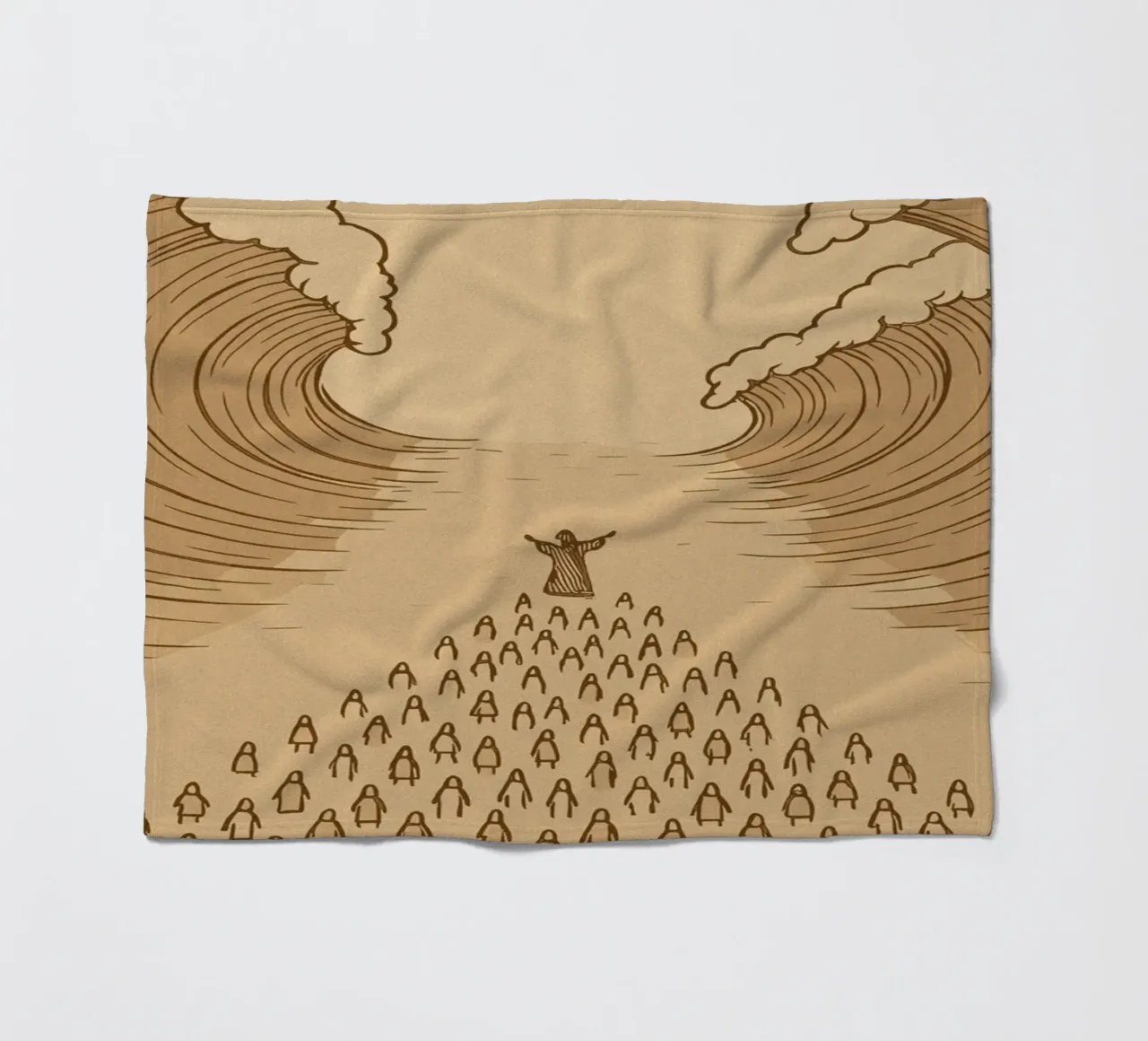sea parting coperta in pile da ramosashop
