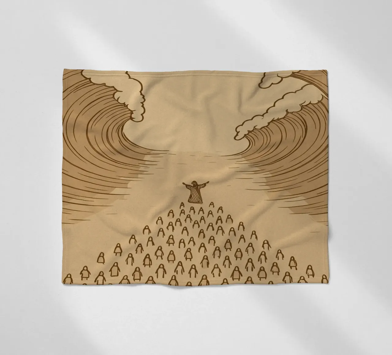 sea parting coperta in pile da ramosashop