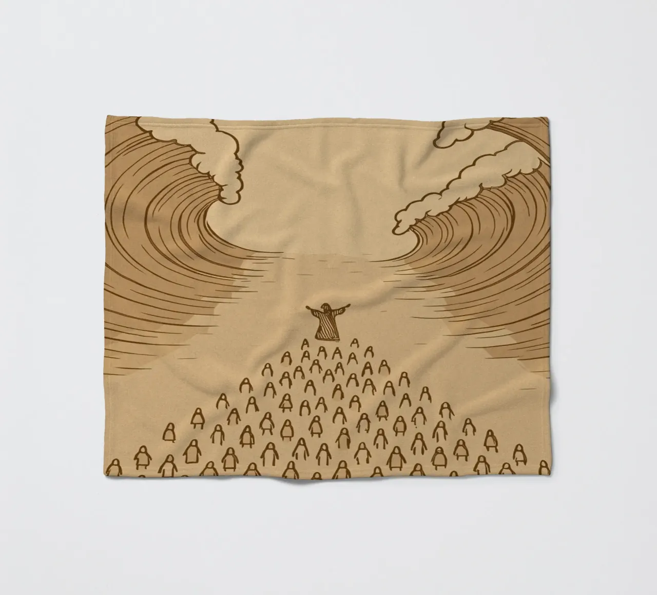 sea parting coperta in pile da ramosashop
