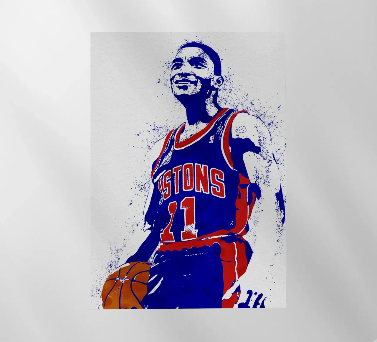 Isiah Thomas Detroit Pistons pellicola backlit da tenten