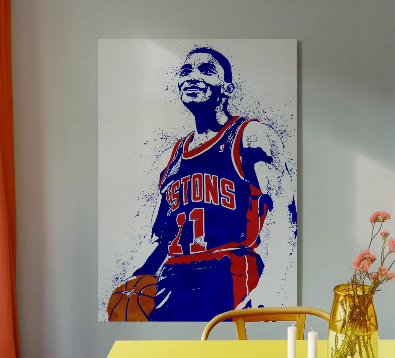 Isiah Thomas Detroit Pistons plexiglass da tenten