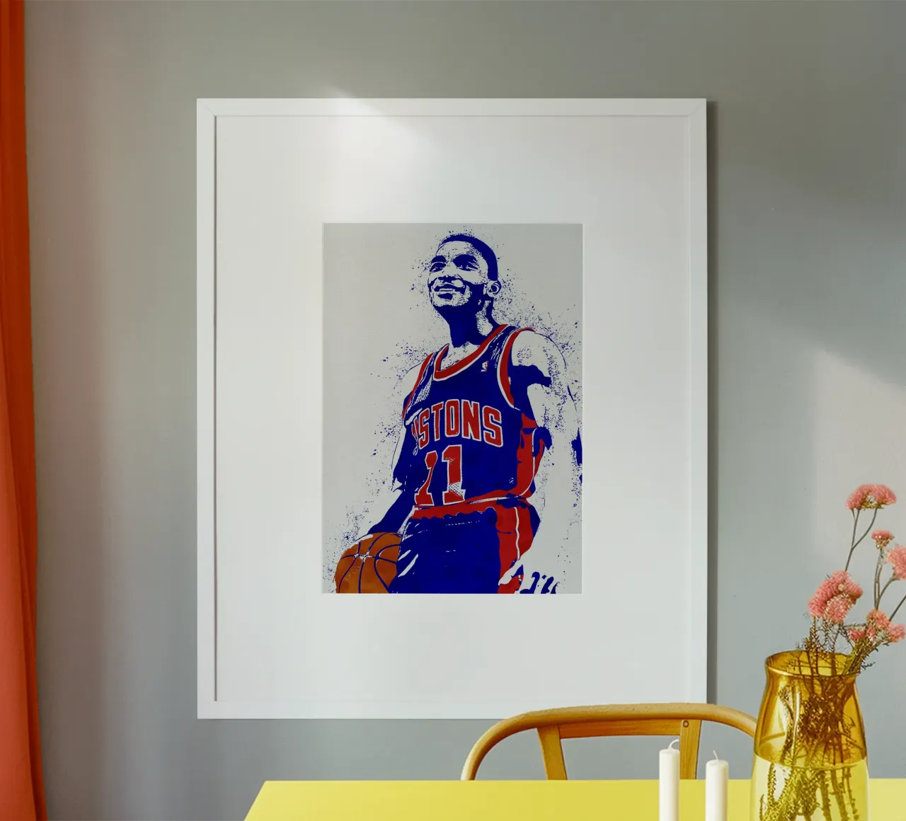 Isiah Thomas Detroit Pistons carta hahnemühle da tenten