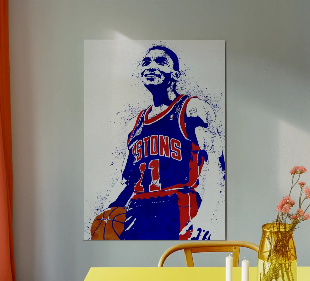 Isiah Thomas Detroit Pistons carta hahnemühle da tenten