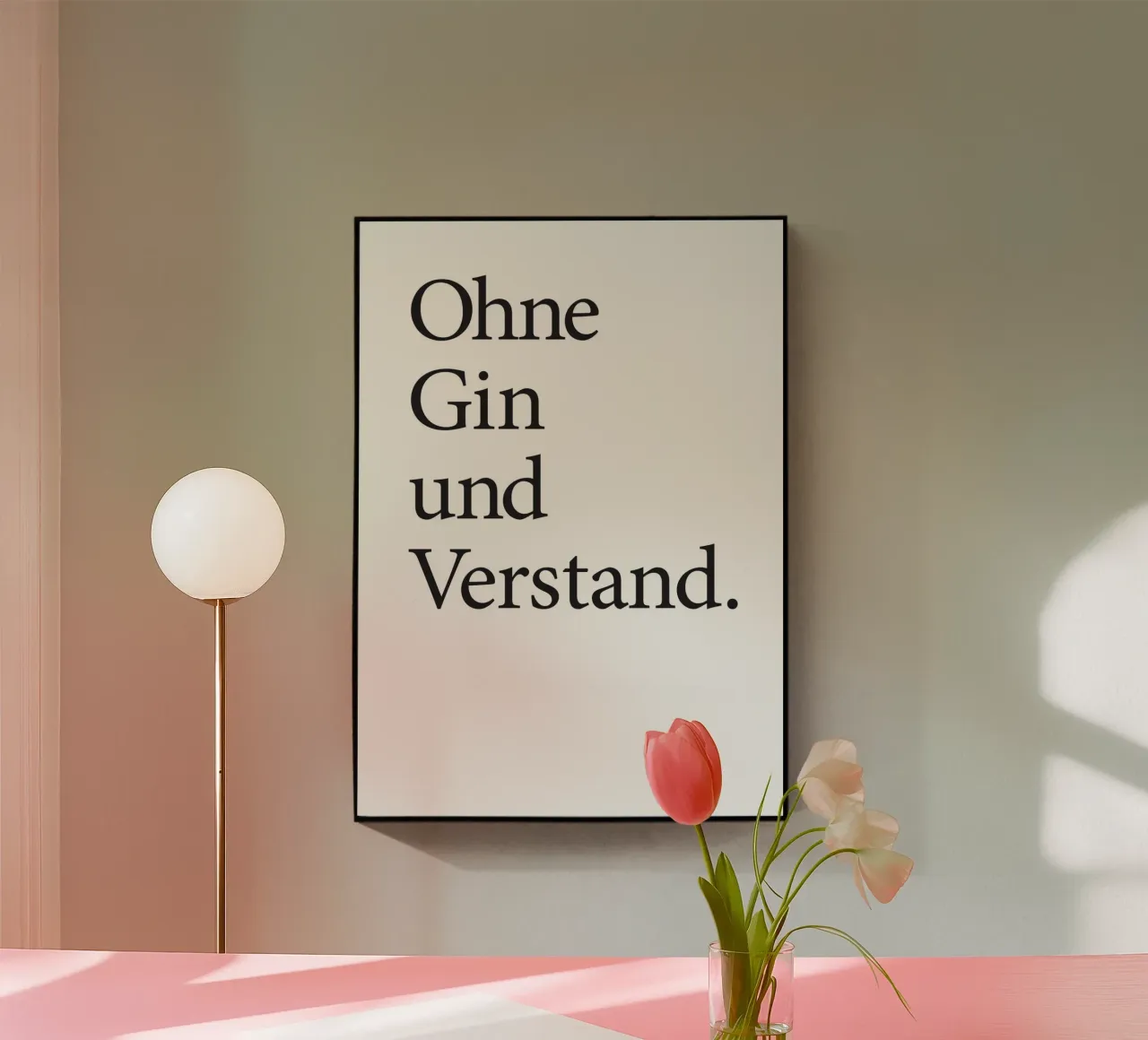 ohne gin und verstand plexiglass da Kavanga