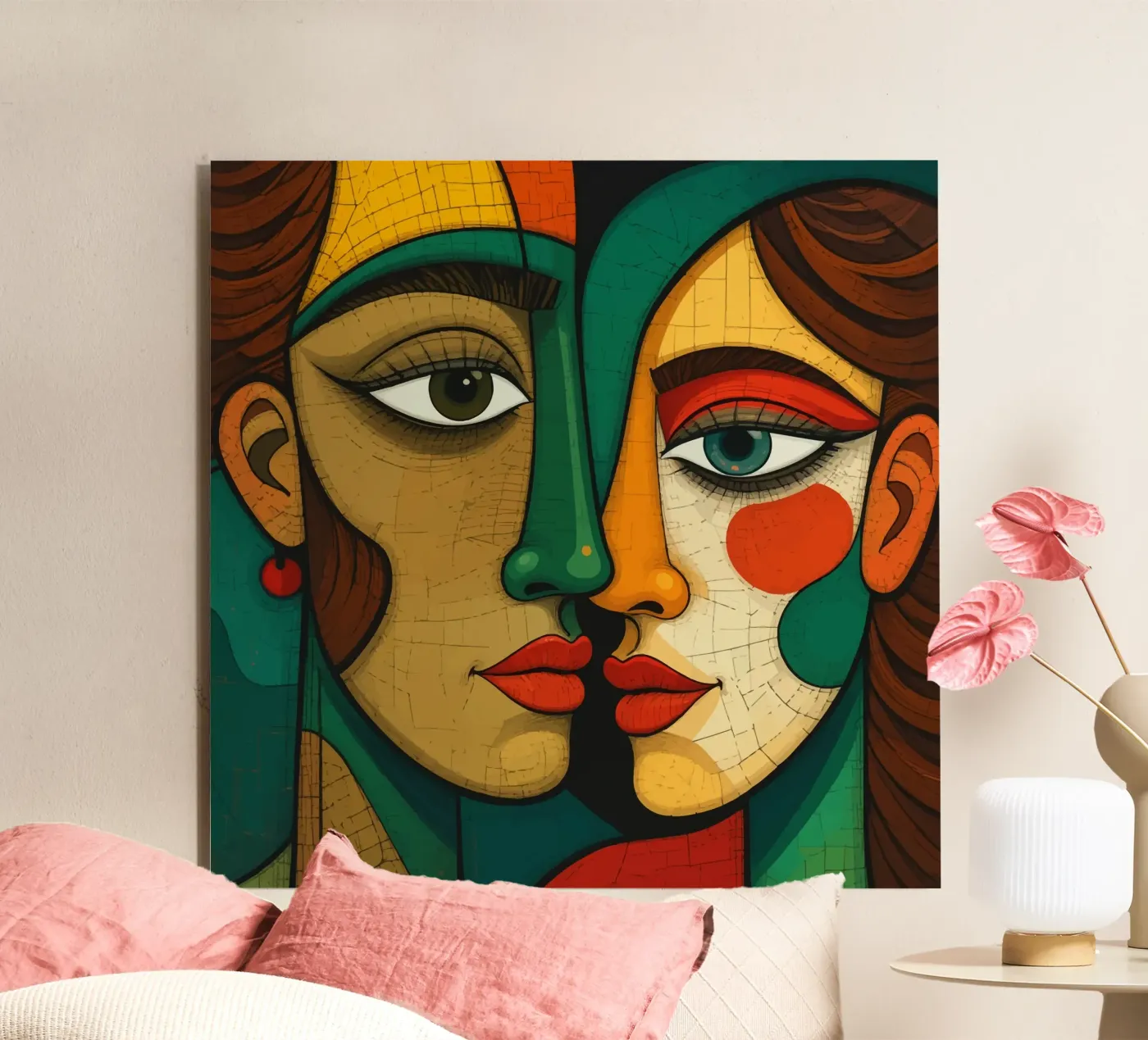 Abstract faces forex plate by Mohs