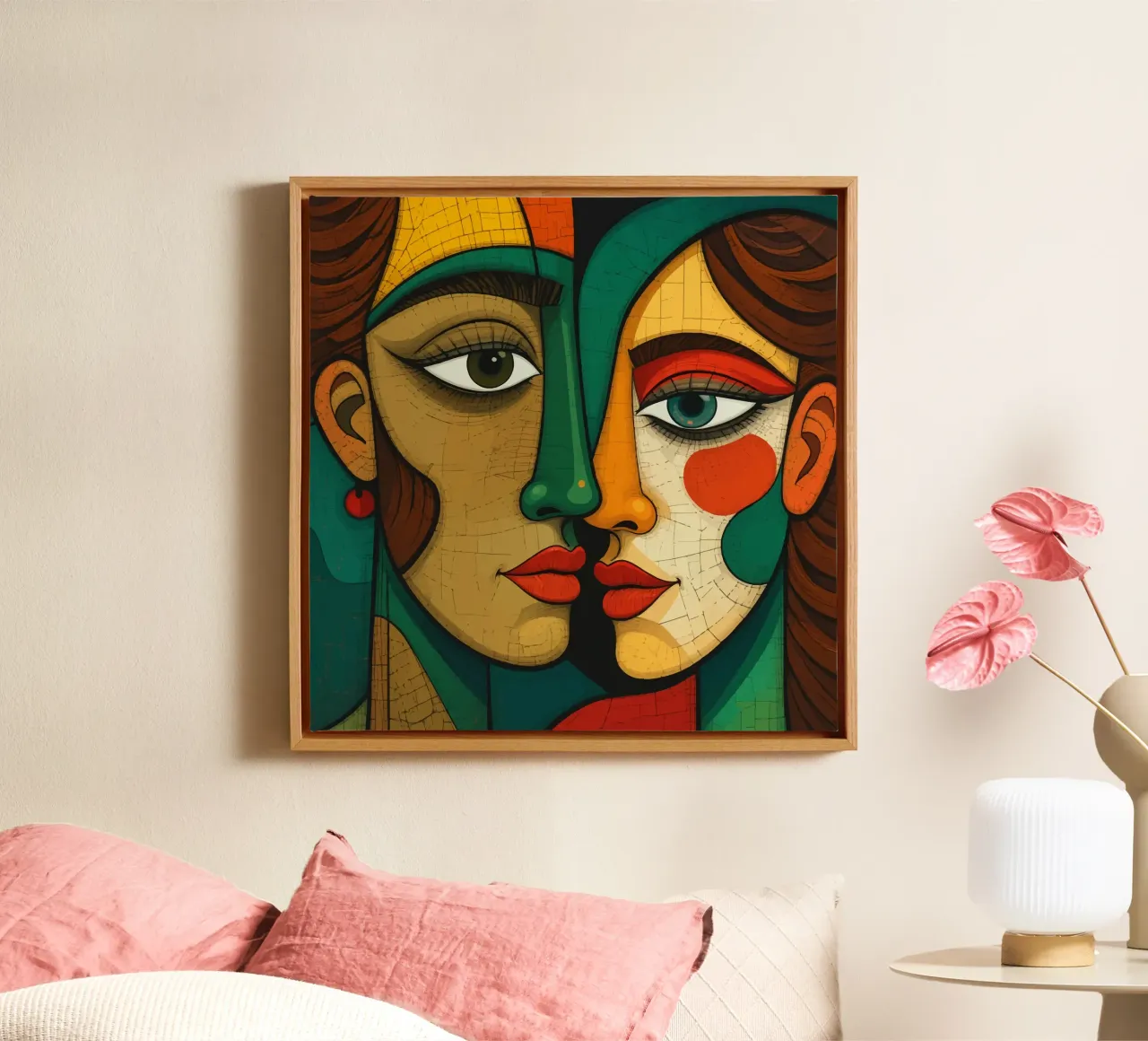 Abstract faces tela da Mohs