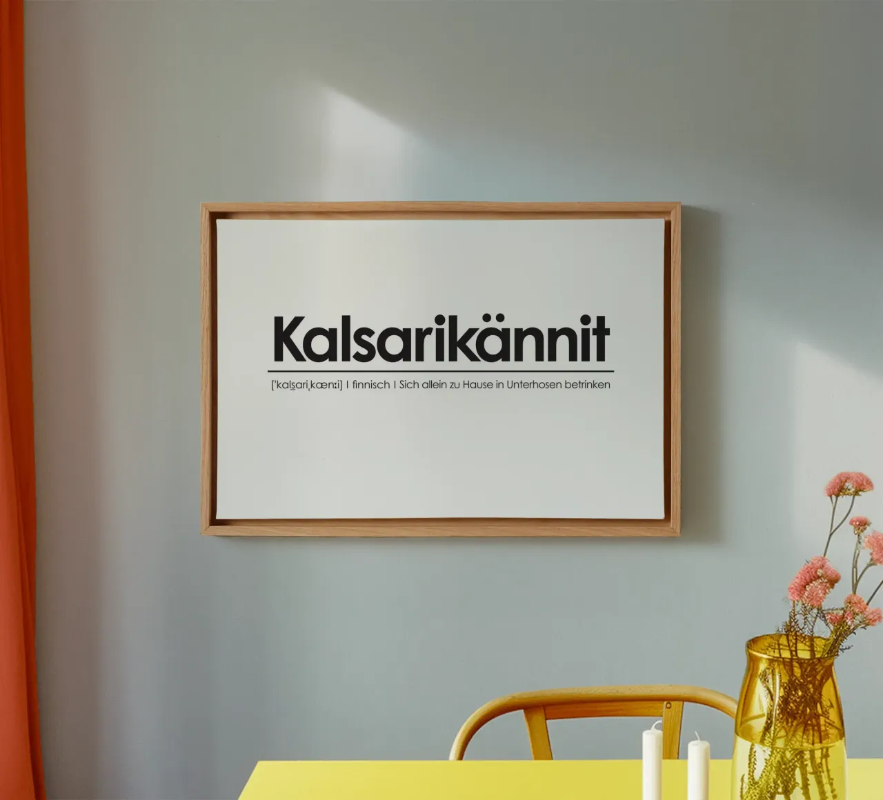 sich in Unterwäsche betrinken Leinwand von Kavanga