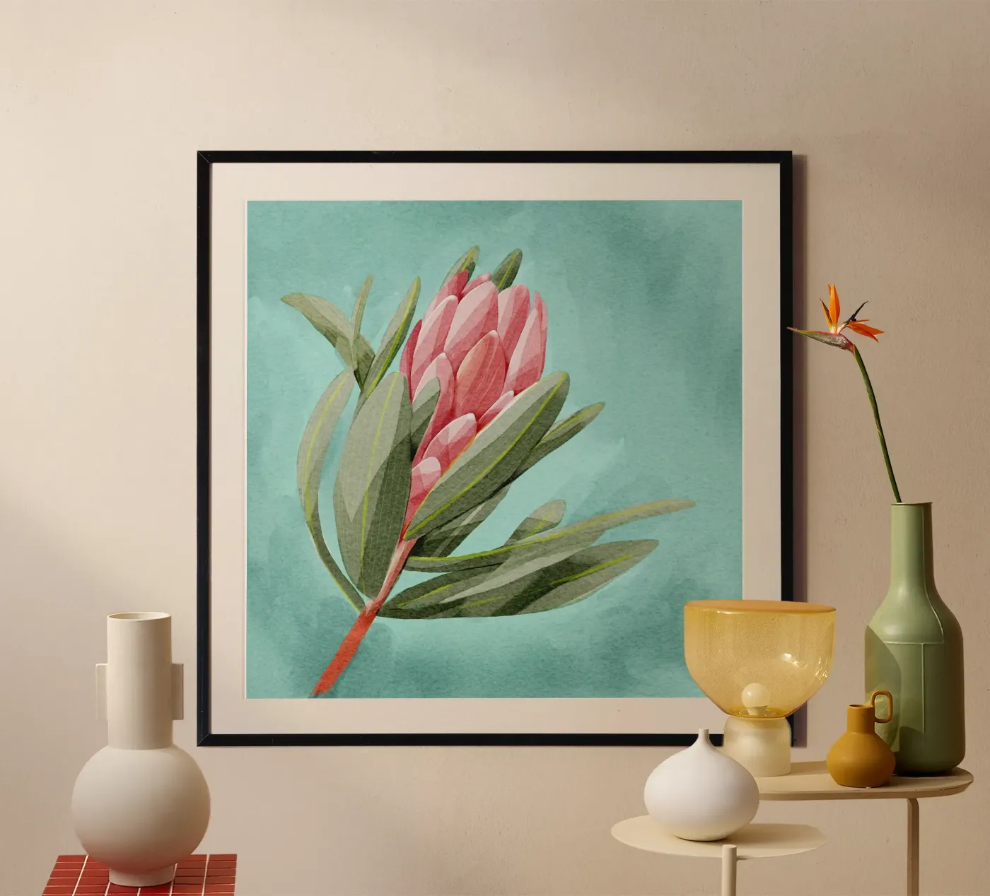 Fiore di protea poster da Katie O'Shea