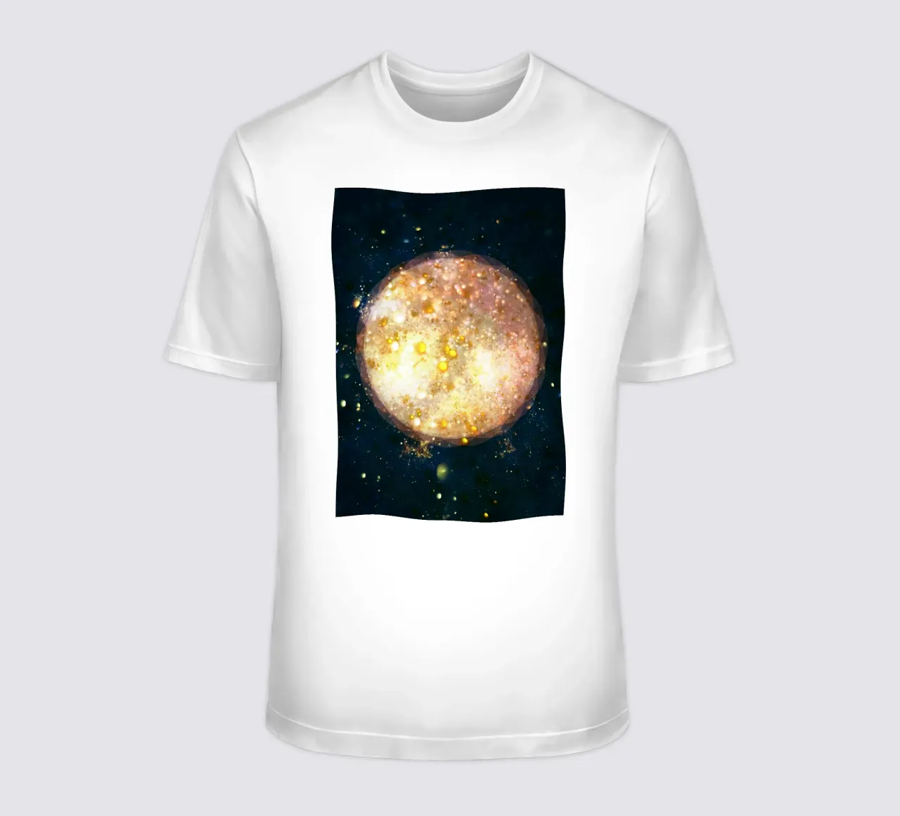 Planet Light Abstract Print t-shirt da lovely lines