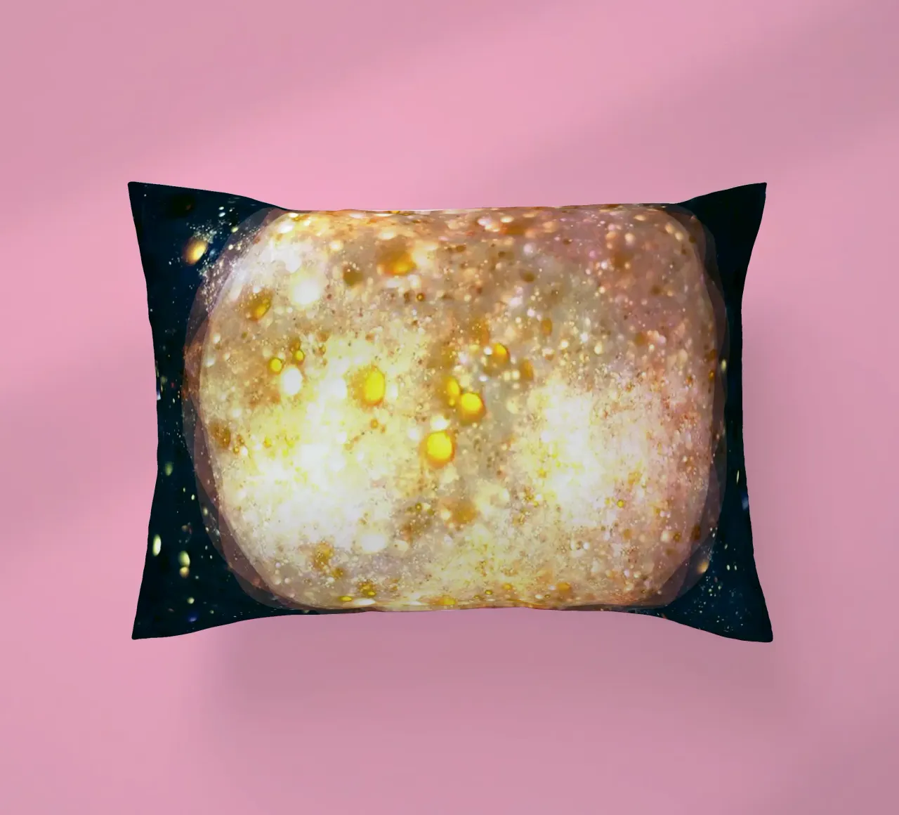 Planet Light Abstract Print cuscino da lovely lines