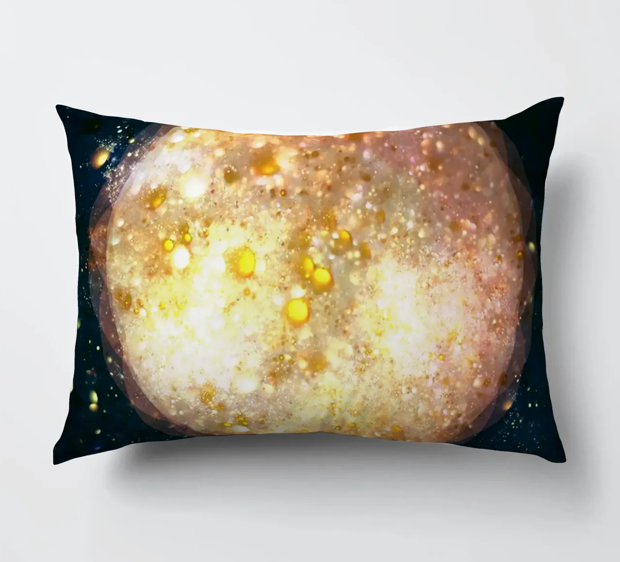 Planet Light Abstract Print cuscino da lovely lines