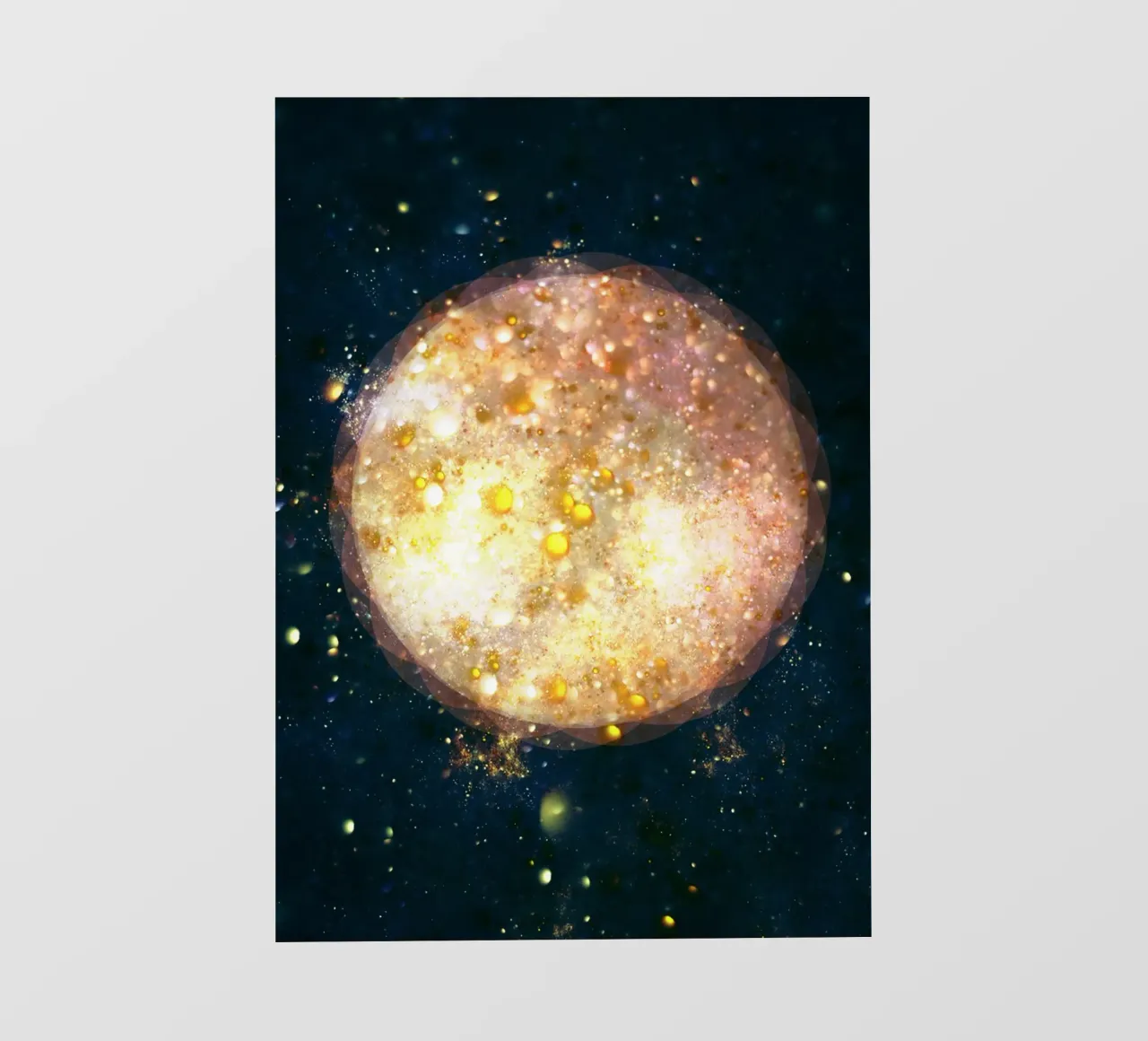 Planet Light Abstract Print pellicola backlit da lovely lines
