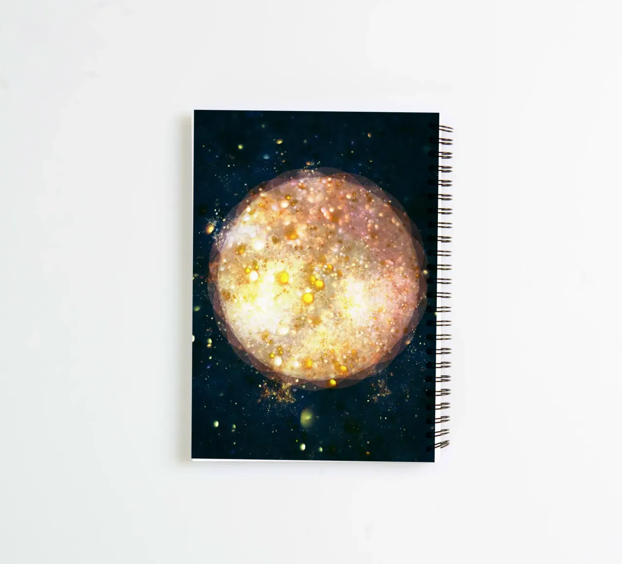 Planet Light Abstract Print diario ad anelli da lovely lines