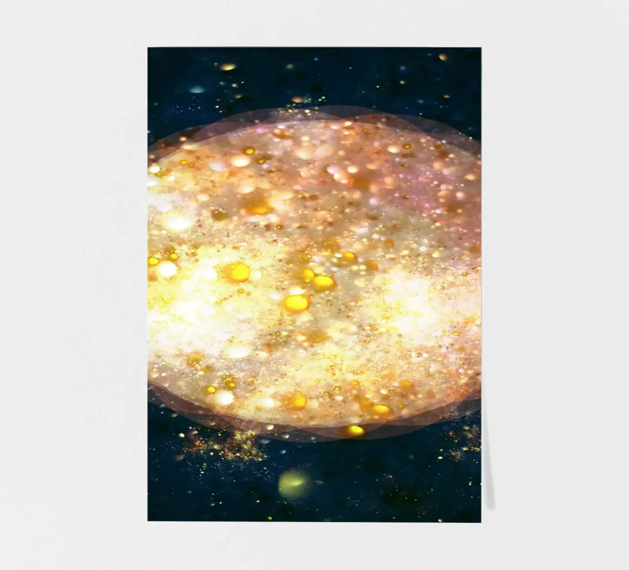 Planet Light Abstract Print foglio adesivo da lovely lines