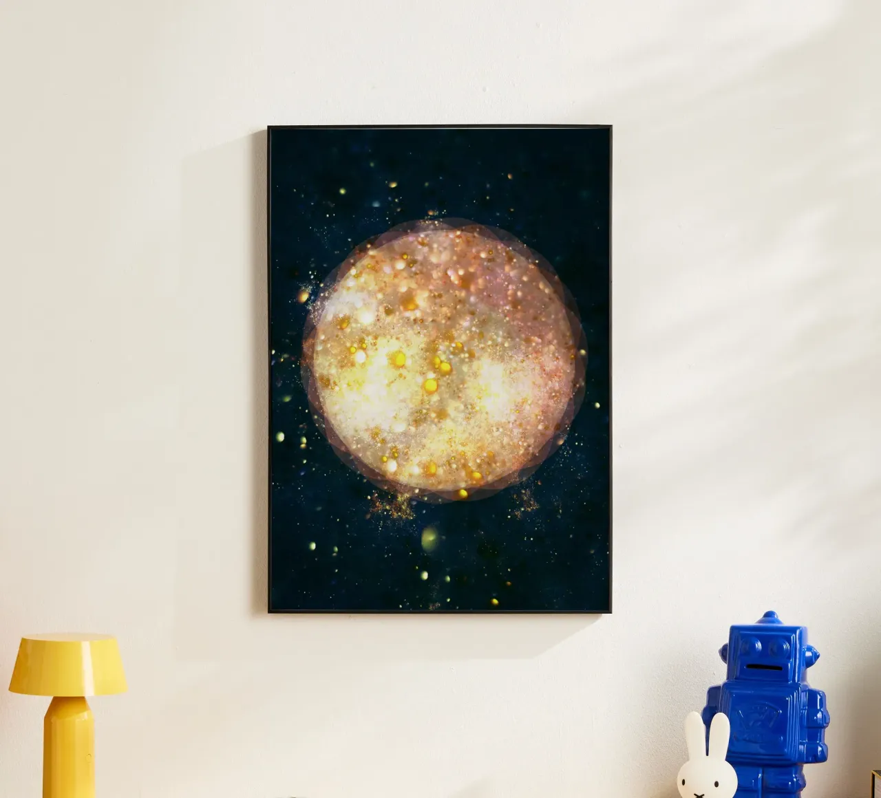 Planet Light Abstract Print alluminio dibond da lovely lines