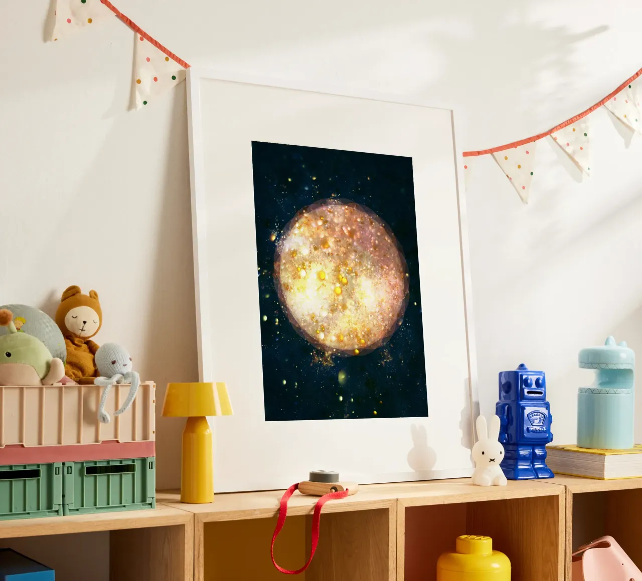 Planet Light Abstract Print carta hahnemühle da lovely lines