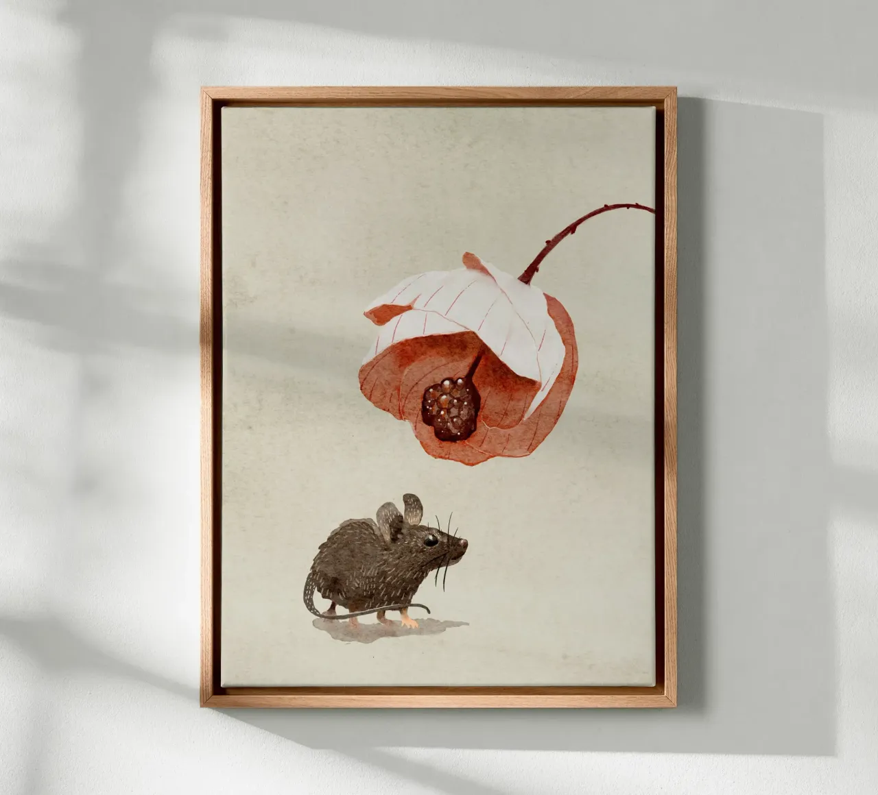 Topo e fiore tela da Katie O'Shea