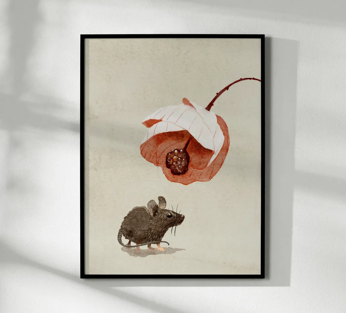 Topo e fiore poster da Katie O'Shea