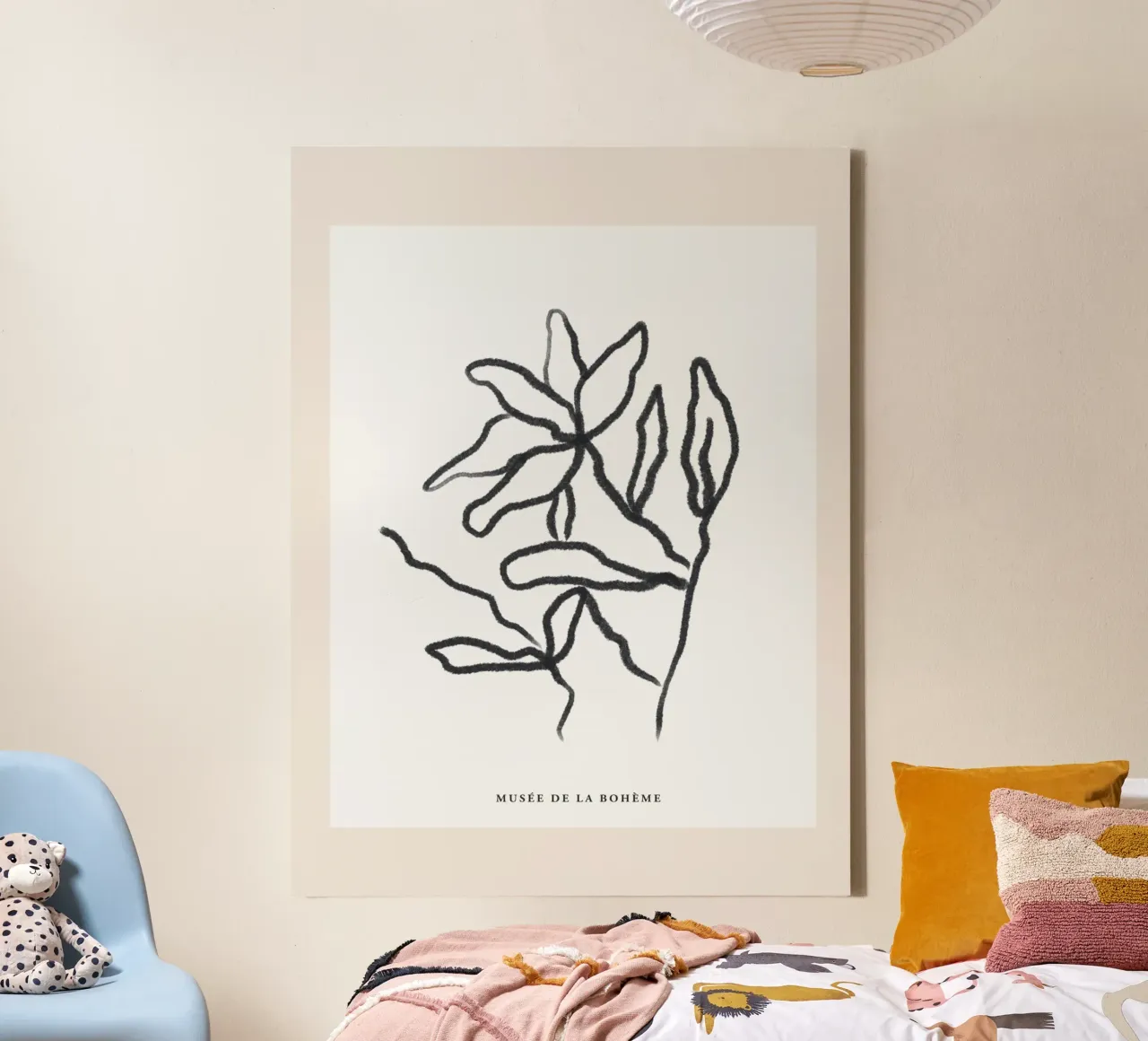 Art Bohemian No 11 tela con Cornice a cassetta da treechild
