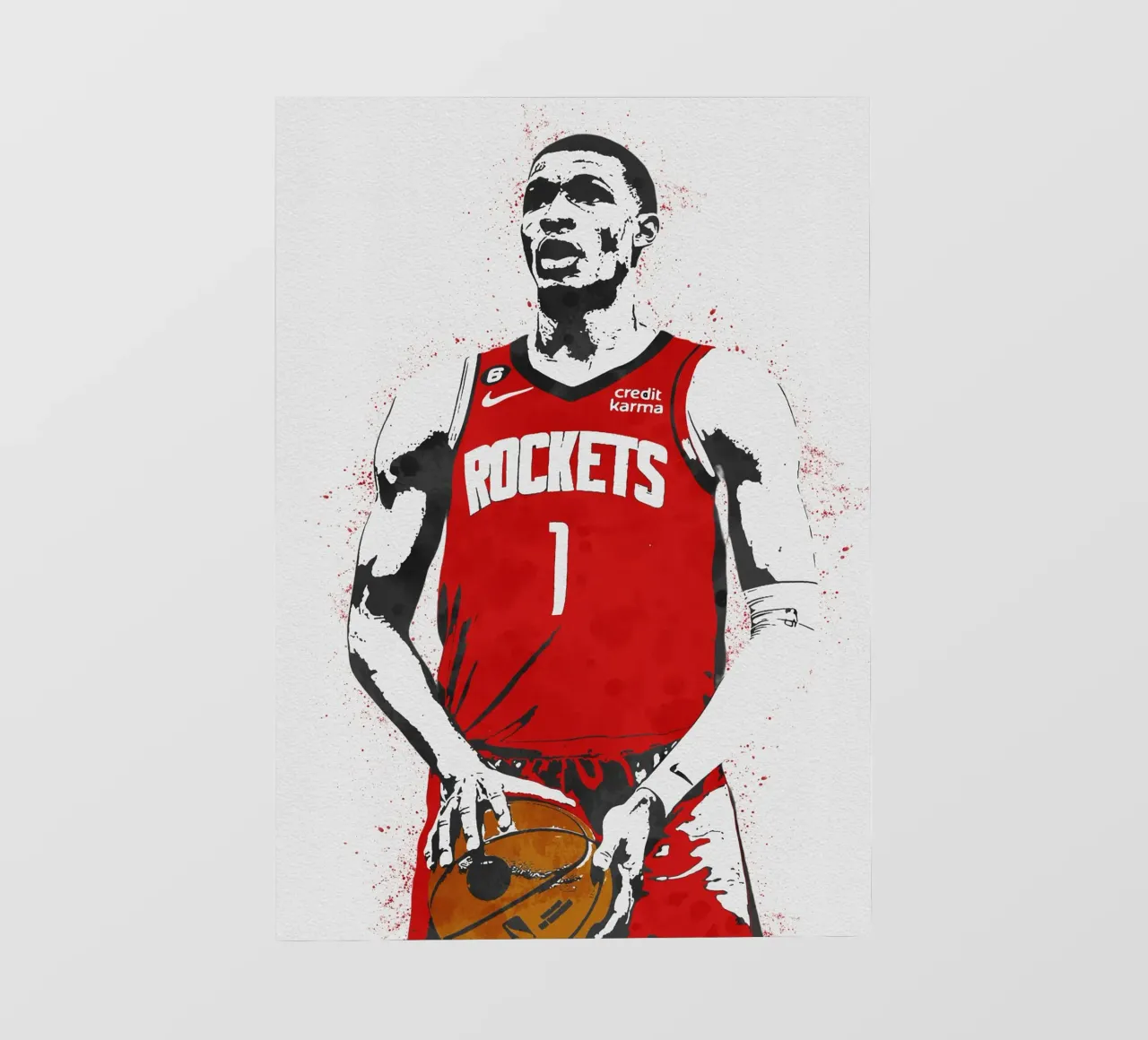 Jabari Smith Jr Houston Rockets pellicola backlit da tenten