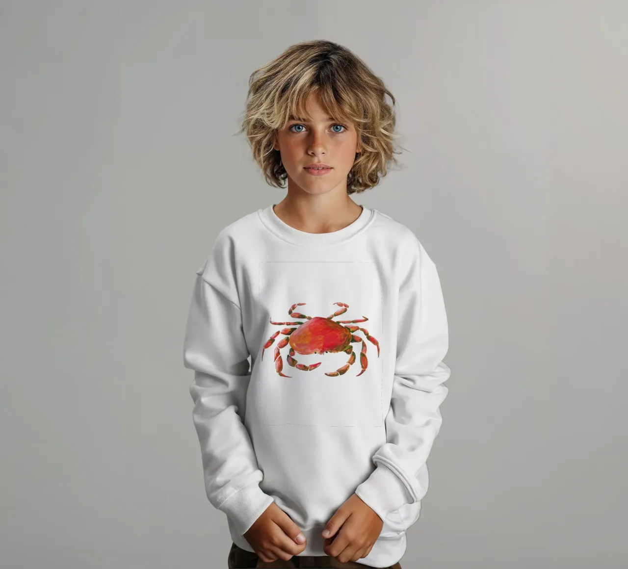 Crab felpa bambino da Femke Zwaan