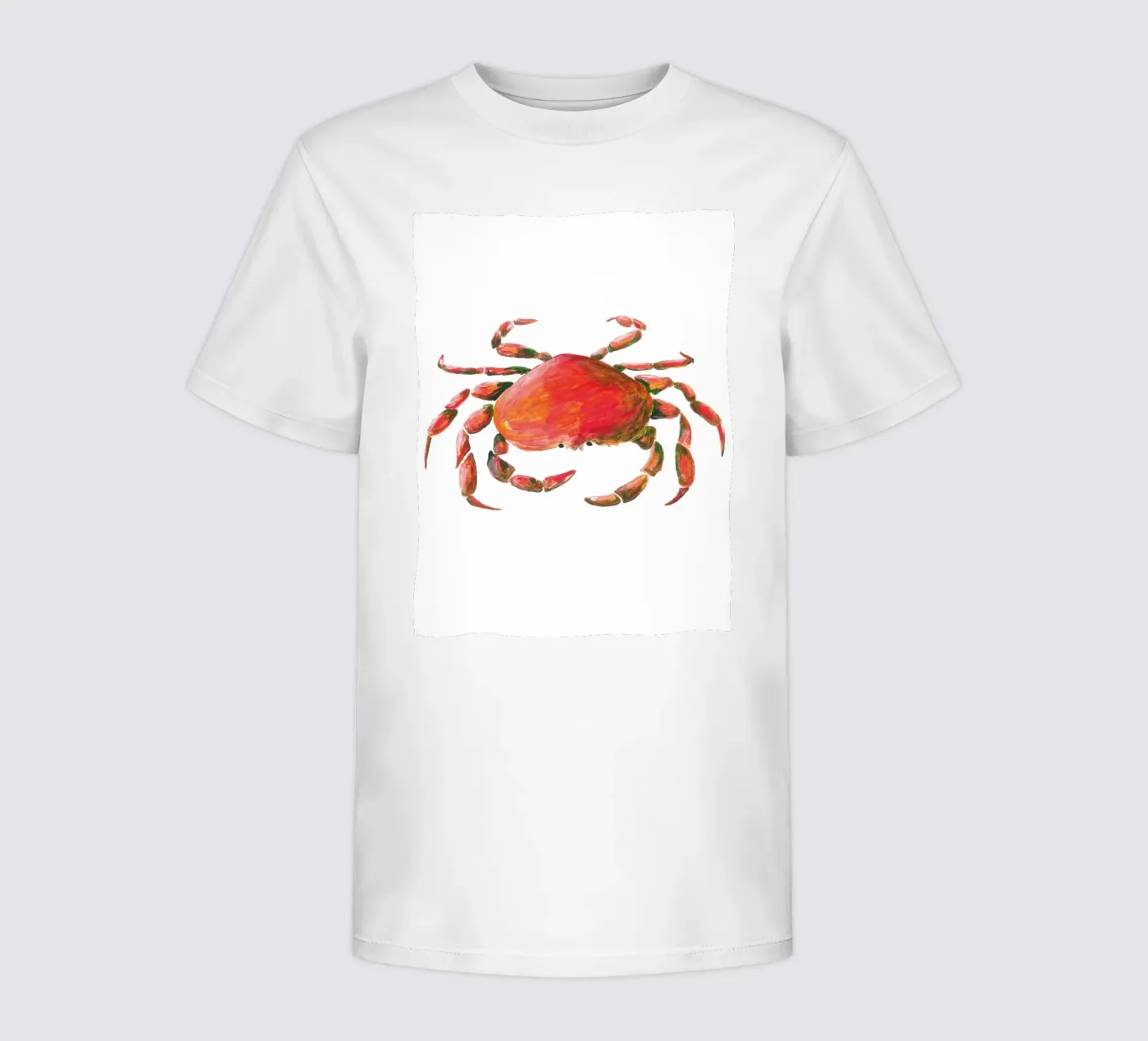 Crab kinder t-shirt van Femke Zwaan