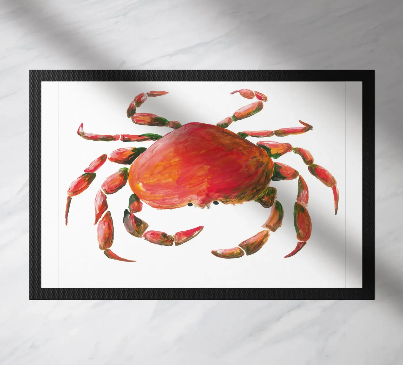 Crab Fußmatte von Femke Zwaan