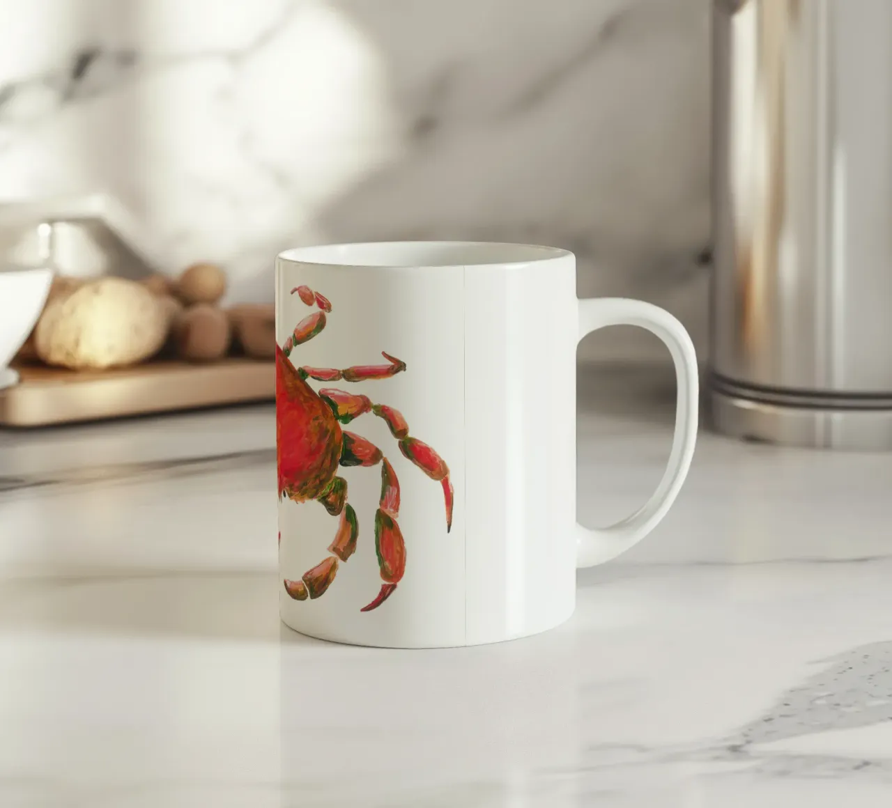 Crab tazza in ceramica da Femke Zwaan