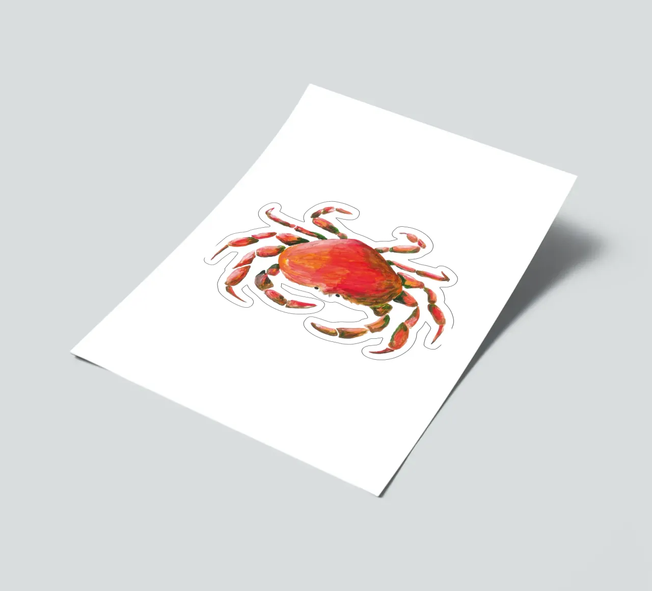 Crab sticker sheet by Femke Zwaan